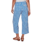 Womens Emaline Sapphire Serenade I Stripe Wide Leg Crop Pants - image 2