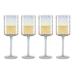 Lenox(R) Tuscany Classics Iridescent White Wine Glasses - Set of 4