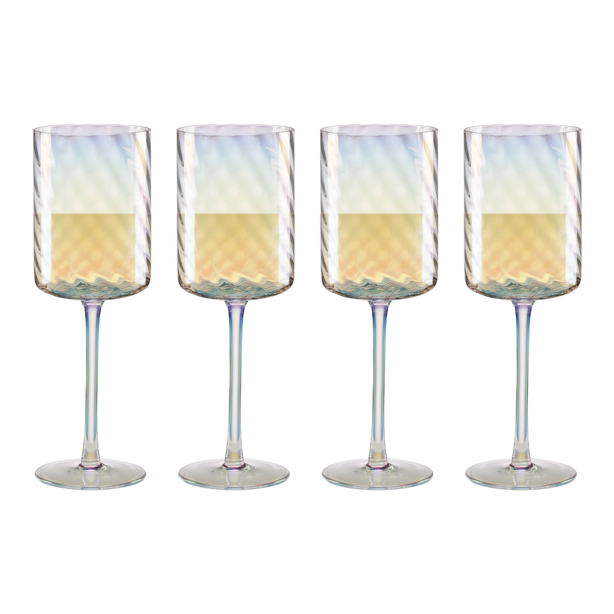 Lenox(R) Tuscany Classics Iridescent White Wine Glasses - Set of 4