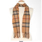Mens V. Fraas Classic Plaid Print Scarf with Fringe - image 3