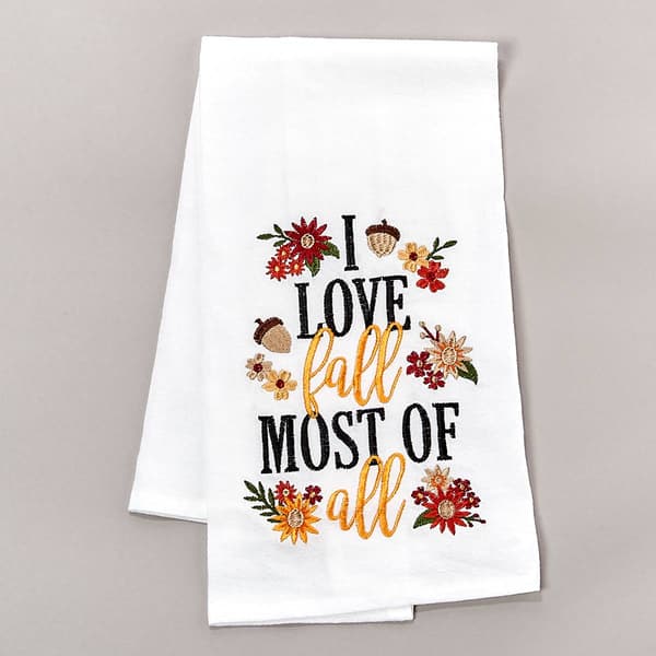 I Love Fall Most of All Kitchen Towel - image 
