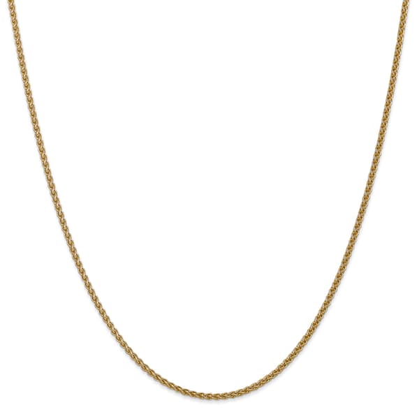 Gold Classics&#40;tm&#41; 1.0mm. 14k Gold Solid Spiga Chain Necklace - image 