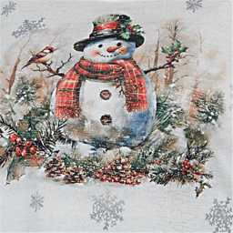 Plus Size Alfred Dunner Classics Shimmering Snowman Tee
