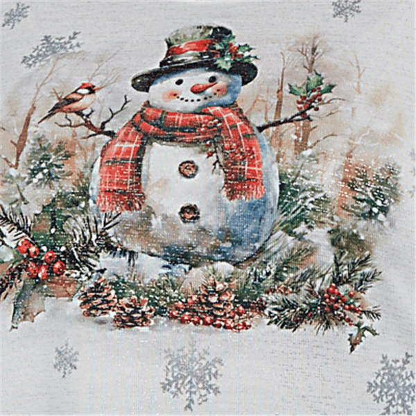 Plus Size Alfred Dunner Classics Shimmering Snowman Tee