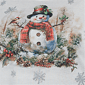 Plus Size Alfred Dunner Classics Shimmering Snowman Tee - image 5
