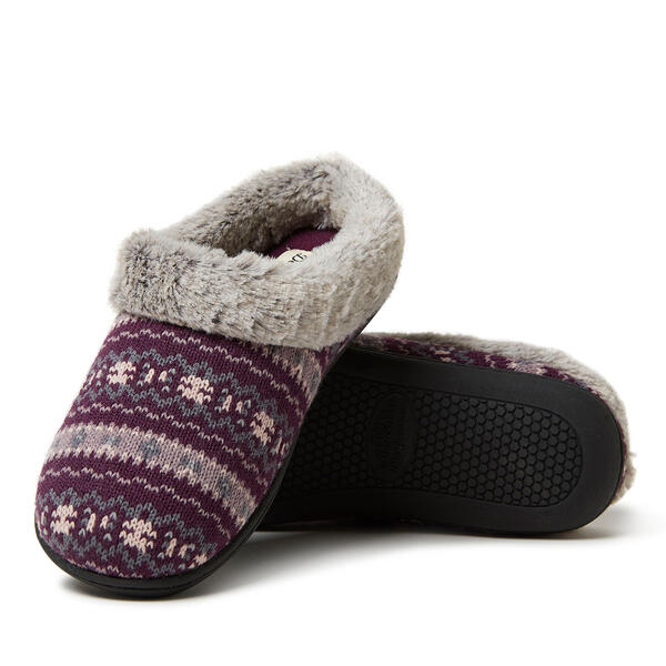 Womens Dearfoams&#40;R&#41; Hailey Sweater Knit Clog Slippers - image 