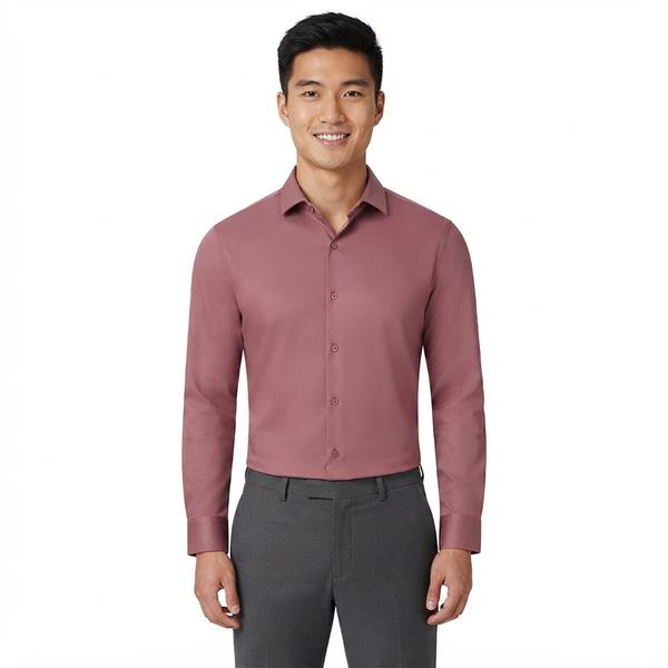 Mens Tom Baine Slim Fit Performance Dress Shirt - Rust - image 