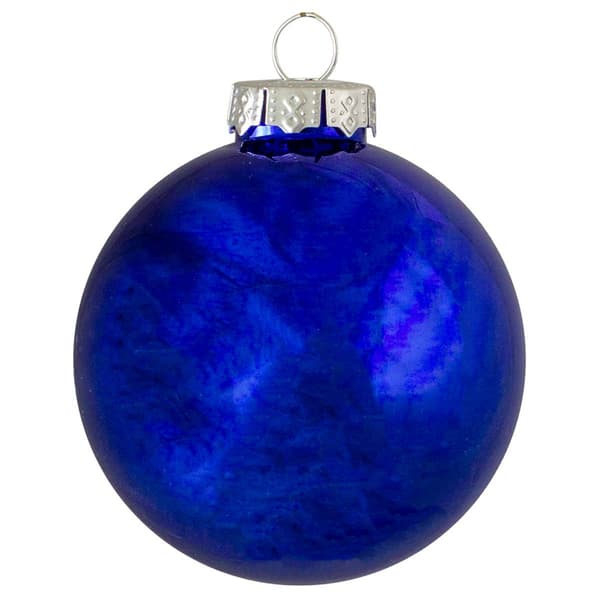 Northlight 4ct. Royal Blue Glass Christmas Ball Ornaments