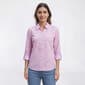 Petite Emily Daniels 3/4 Roll Tab Sleeve Paisley Button Down - image 1