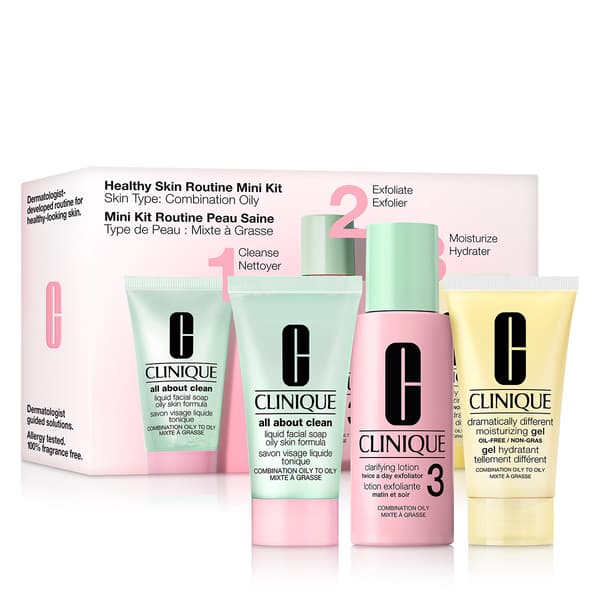 Clinique Healthy Skin Routine: Mini 3-Step Oily Skin Skincare Set - image 