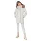 Womens Nine West Faux Wool Duffle w/Faux Fur Trimmed Hood - image 7