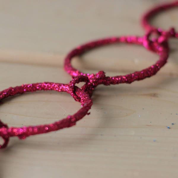 Allstate 5ft. Pretty In Pink Christmas Garland