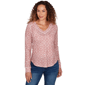 Womens Skyes the Limit Cozy Up Long Sleeve V-Neck Top With Cove - image 1