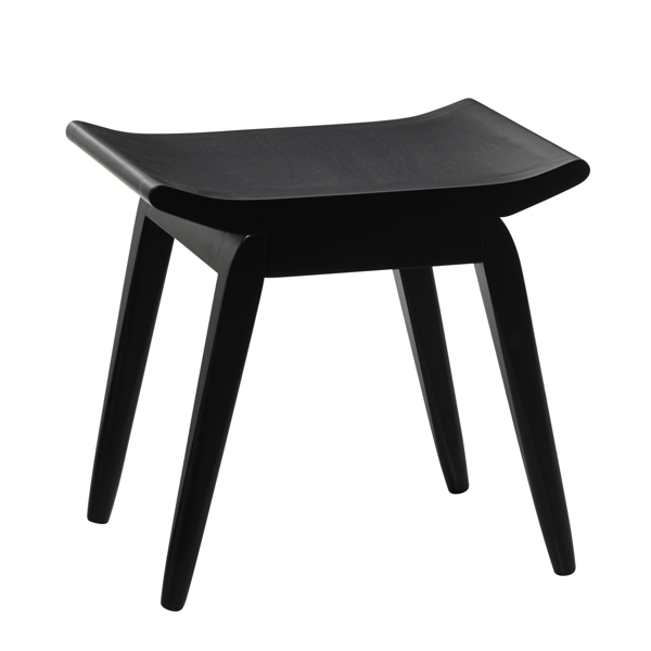 9th & Pike® Traditional Black Wood Stool