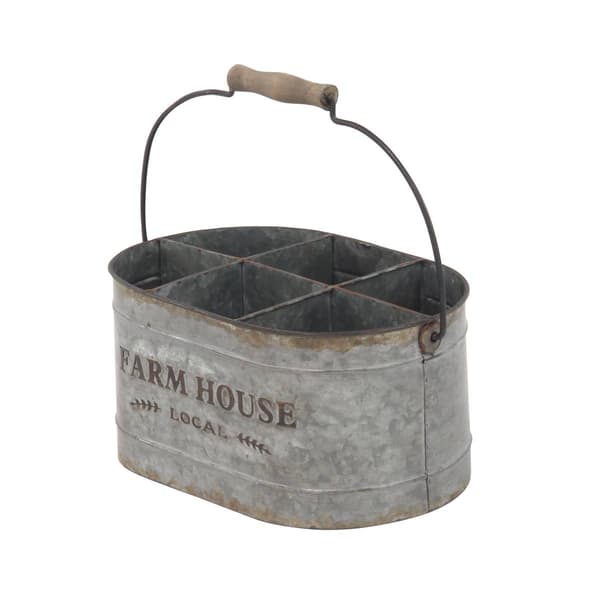 9th &amp; Pike® Small Farmhouse Metal Wine Bucket