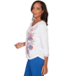 Petite Alfred Dunner The Royal Treatment Floral Butterfly Blouse - image 4