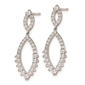Pure Fire 14kt. White Gold Lab Grown Diamond Teardrop Earrings - image 2