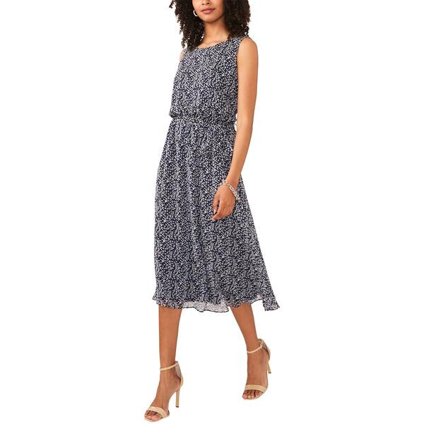 Plus Size MSK Sleeveless Tie Waist Chiffon Midi Dress - image 