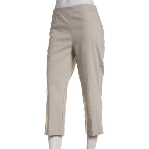 Petite Briggs Solid Millenium Basic Welt Pocket Capris
