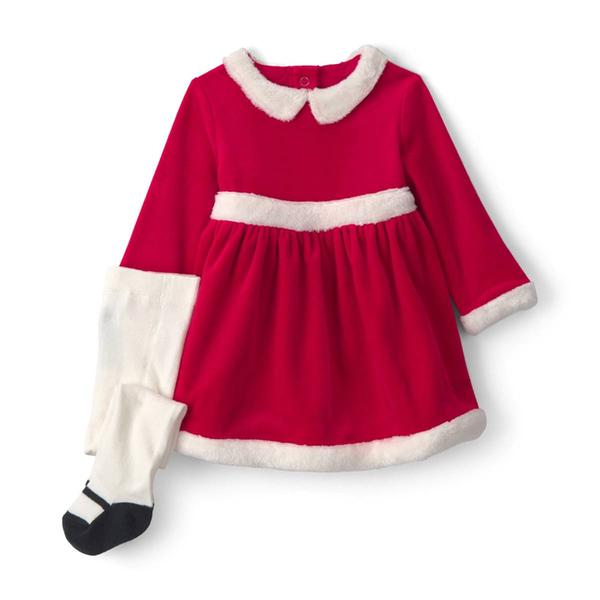 Baby Girl (3-18M) Carter''s(R) 2pc. Christmas Long Sleeve Dress Set - image 
