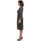 Womens Connected Apparel Sheer Wide Sleeve Dot Dress - image 4