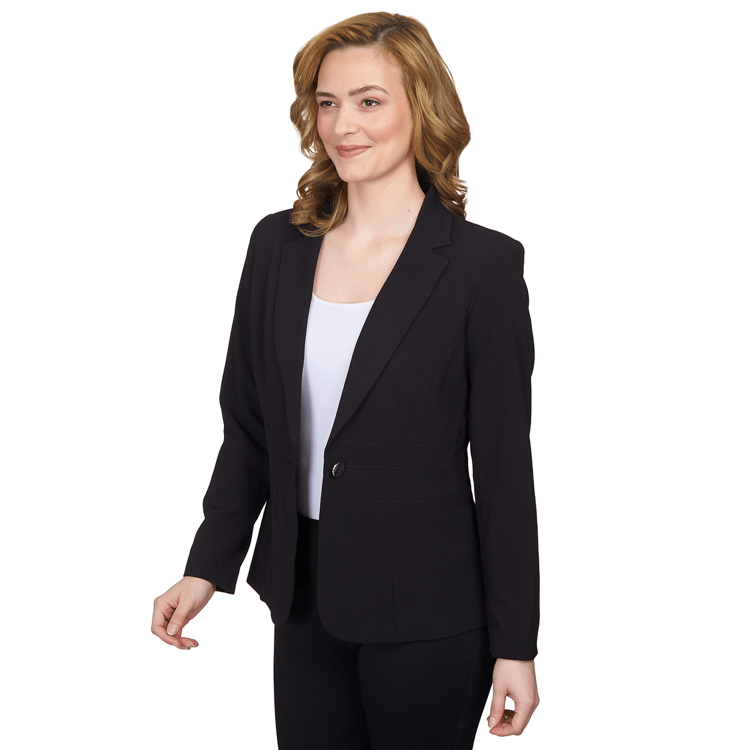 Petite Emaline Replenishment Long Sleeve Button Blazer