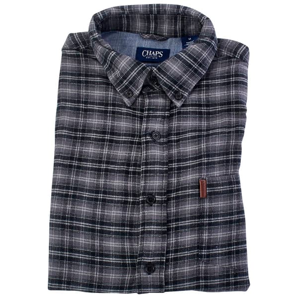 Mens Chaps Long Sleeve Stretch Flannel Shirt