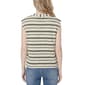 Petite NY Collection Cap Sleeve Stripe Crochet Cardigan - image 2
