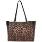 Mathew + Julian Top Zip Leopard Tote - image 3