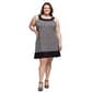 Plus Size 24/7 Comfort Apparel Black & White Sleeveless Dress - image 2
