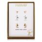 Shine 3pr. Peanuts Snoopy & Woodstock Heart Stud Earrings Set - image 2