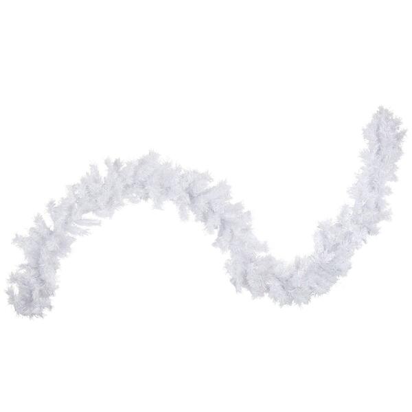 Northlight Seasonal Icy White Artificial Christmas Garland - image 