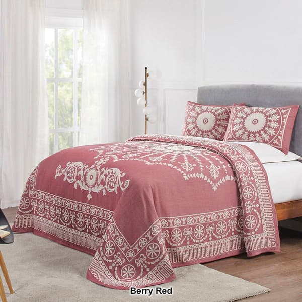 Superior Traditional Medallion Jacquard Bedspread Set