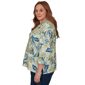 Plus Size Alfred Dunner Indigo Girls Bold Meadow Floral Blouse - image 4