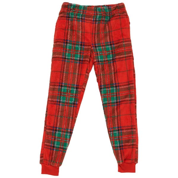 Boys (8-20) Architect(R) Plaid Sleep Pants - Red Plaid - image 
