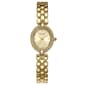 Womens Ellen Tracy 20mm Gold-Tone Oval Bracelet Watch - ET5471GD - image 1