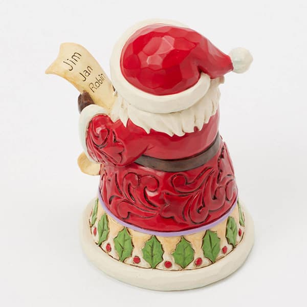 Jim Shore Santa With List Mini Christmas Figurine