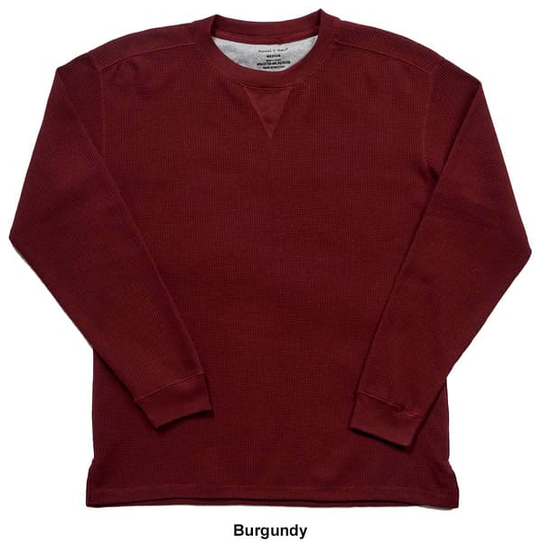 Mens Preswick & Moore® Long Sleeve Thermal Crew Neck Pajama Shirt