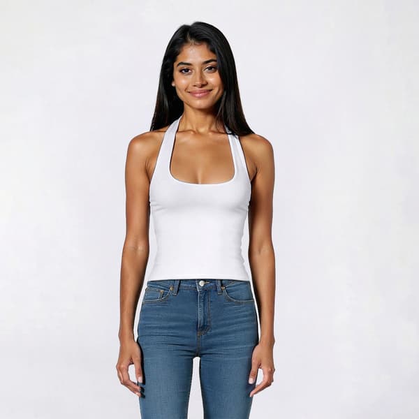 Juniors Derek Heart Double Layer Halter Top
