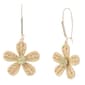 Betsey Johnson Spring Chick Raffia Daisy Dangle Earrings - image 1