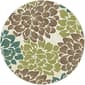 Tayse Deco Molly Ivory Floral Area Rug - 5'3 - image 1