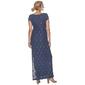 Womens Connected Apparel Short Sleeve Sequin Lace Sheath Gown - image 3