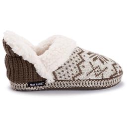 Womens MUK LUKS® Magdalena Rouched Slippers - Brown