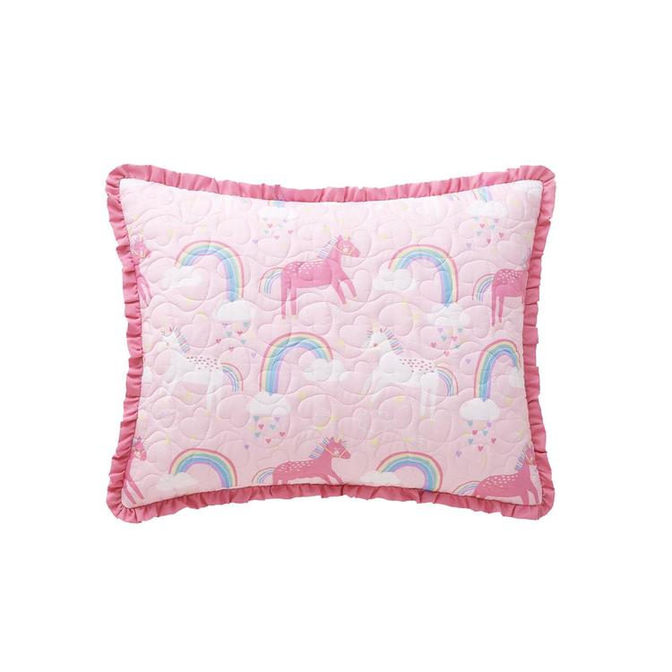 Alex &amp; Bella Unicorn Parada Microfiber Quilt Set