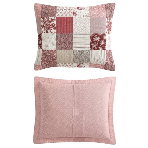 Laura Ashley Celina Patchwork Cotton Reversible Quilt Set