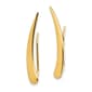 Gold Classics&#40;tm&#41; 14k Gold Pointed Ear Climber Stud Earrings - image 1