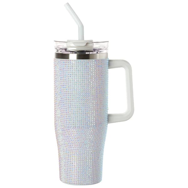 Gourmet Home 40oz. Bling Tumbler w/ Handle - Irridescent - image 