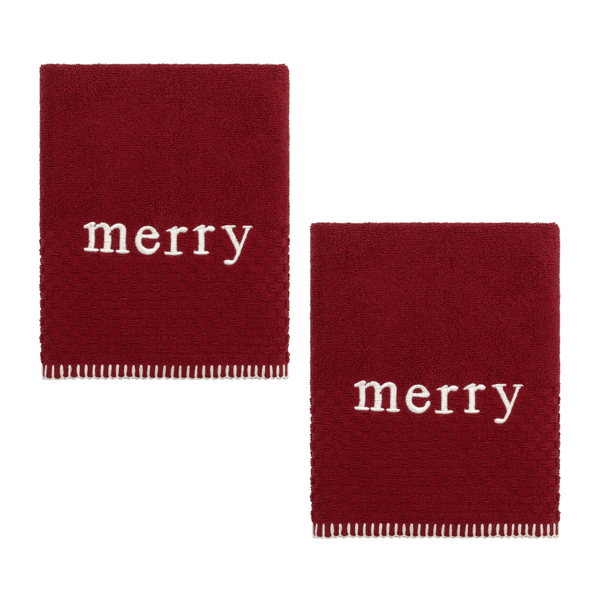 Avanti Merry 2pc. Hand Towels Set - image 