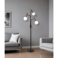 HomeRoots 70in. Black & Bronze Three Light LED Tree Floor Lamp - image 2