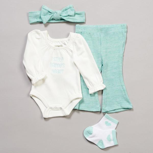Baby Girl (3-9M) Baby Essentials 4pc. Stole Daddy''s Heart Set - image 